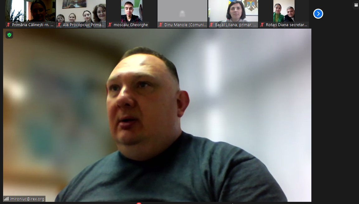 Instruire online, oferite de specialistul din cadrul Programul Comunitatea Mea , domnul Igor Mironiuc.
