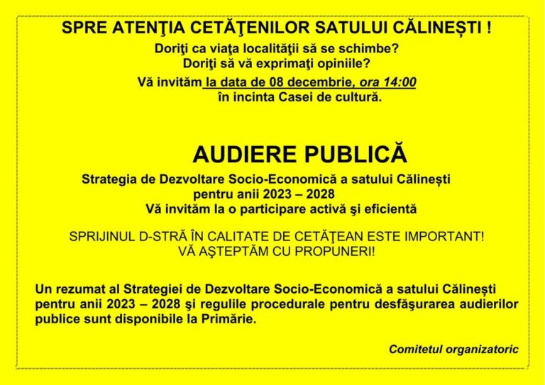 Read more about the article AVIZ IMPORTANT !!!