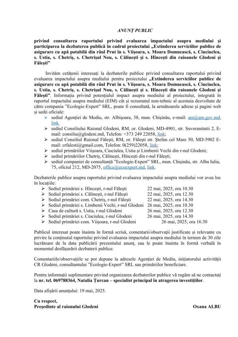 Read more about the article ANUNŢ !